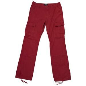 DWFH Deathworld Feral Hands Cargo Pants Military Paratrooper Style Red Small